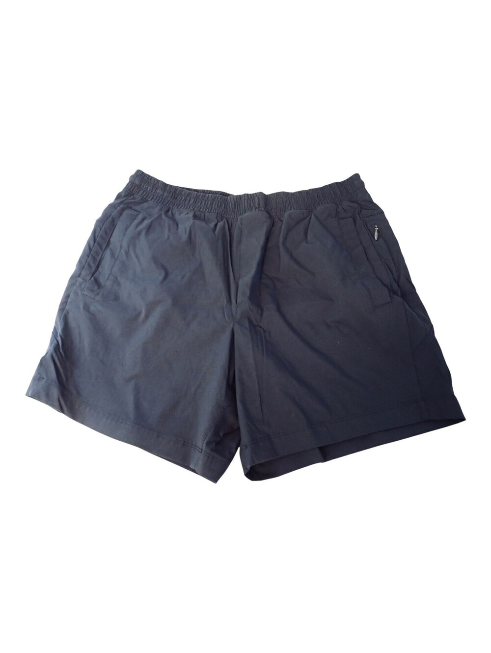 Birddogs Shorts Large Built In Liner Elastic Waist Pocket Navy Blue Athletic 6"